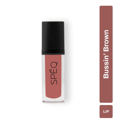 SPEQ, Pout With Power, Matte Liquid Lipstick (Bussin' Brown) 5ml