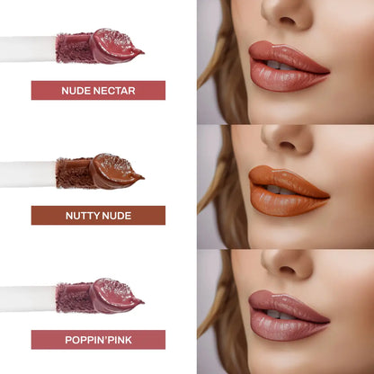 FlexMe, (Nudes) Matte Liquid Lipsticks Combo of 3, 5ml each 